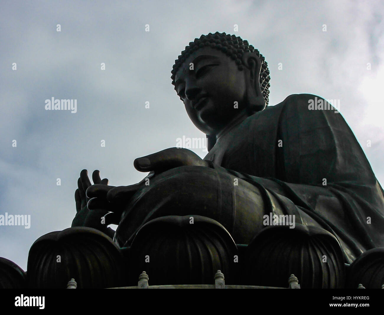 Tian Buddha near the Po Lin Monastery Hong Kong hopes relate harmony between man and nature and people and their faith Stock Photo - Alamy