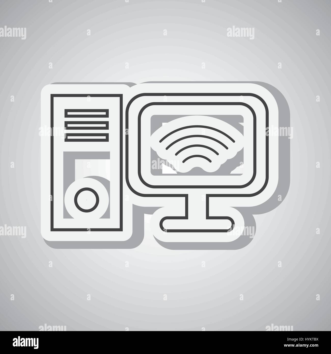 technology concept with icon design, vector illustration 10 eps graphic ...