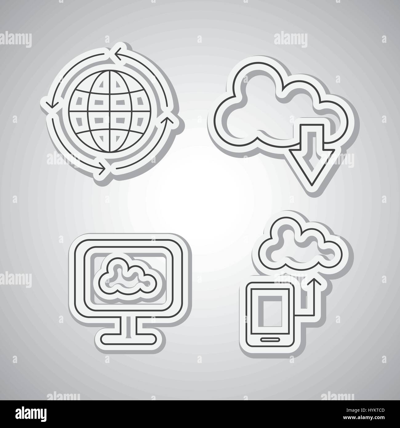 technology concept with icon design, vector illustration 10 eps graphic ...