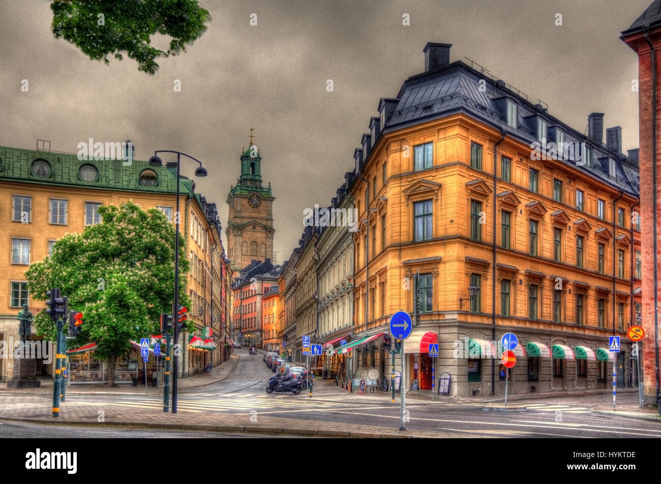 Stockholm city center - Sweden Stock Photo