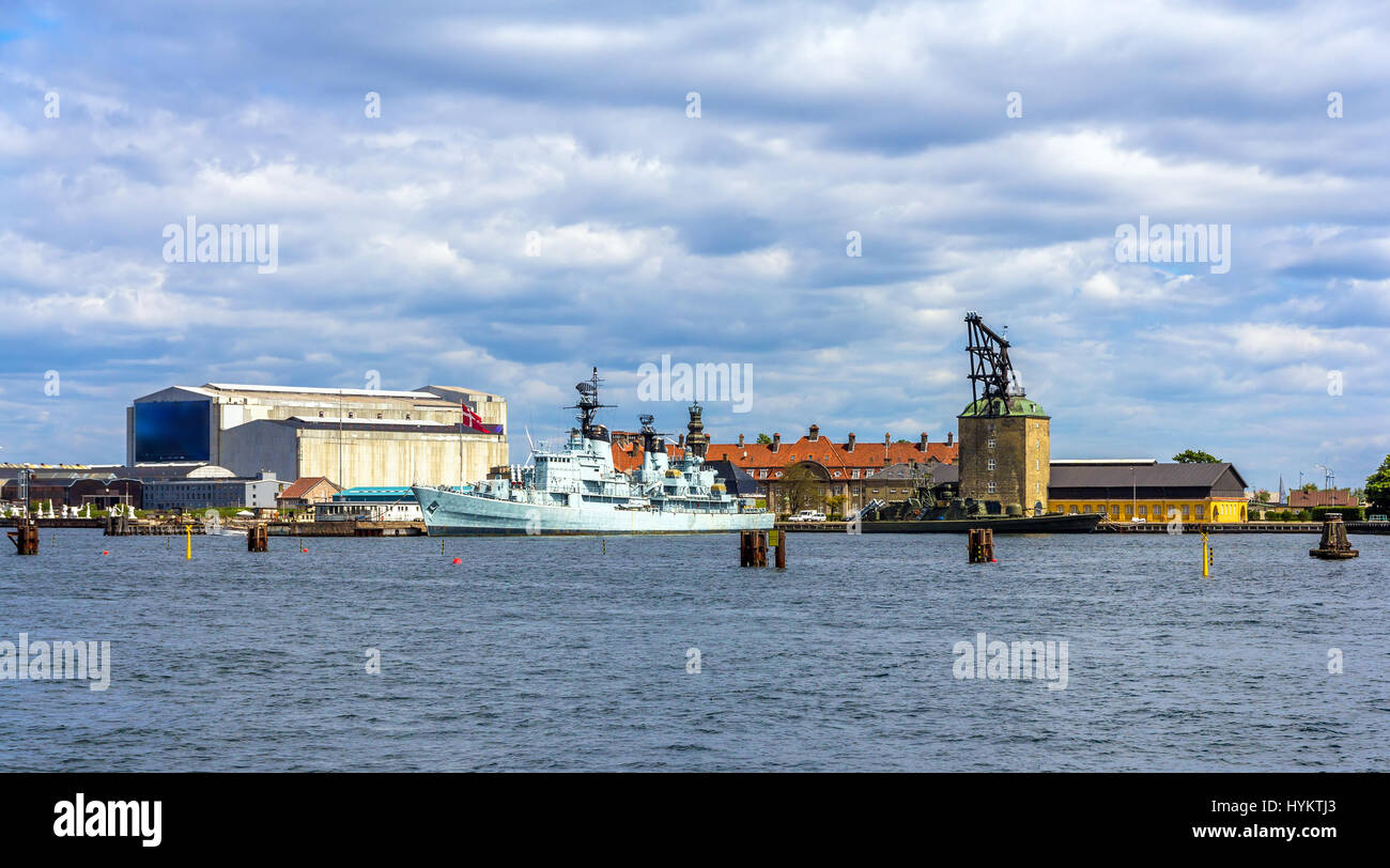Holmen naval base in Copenhagen - Denmark Stock Photo