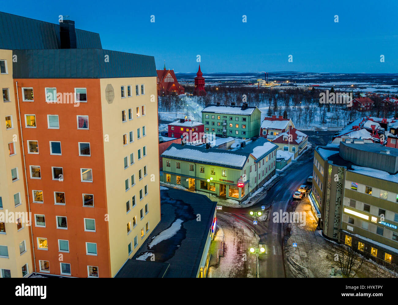 Kiruna, Lapland, Sweden Stock Photo