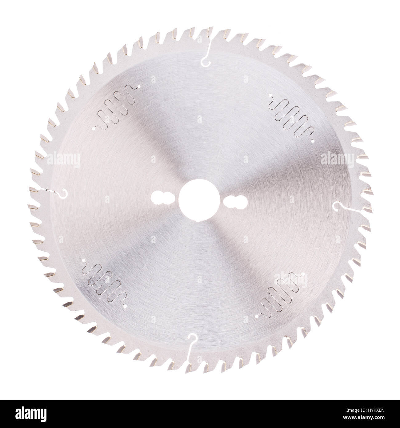 Circular saw blade for wood isolated Stock Photo