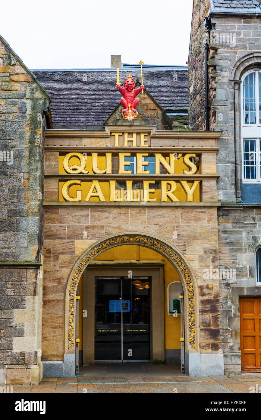 Edinburgh, UK September 09, 2016 Entrance of the Queens Gallery in Edinburgh. It is an art