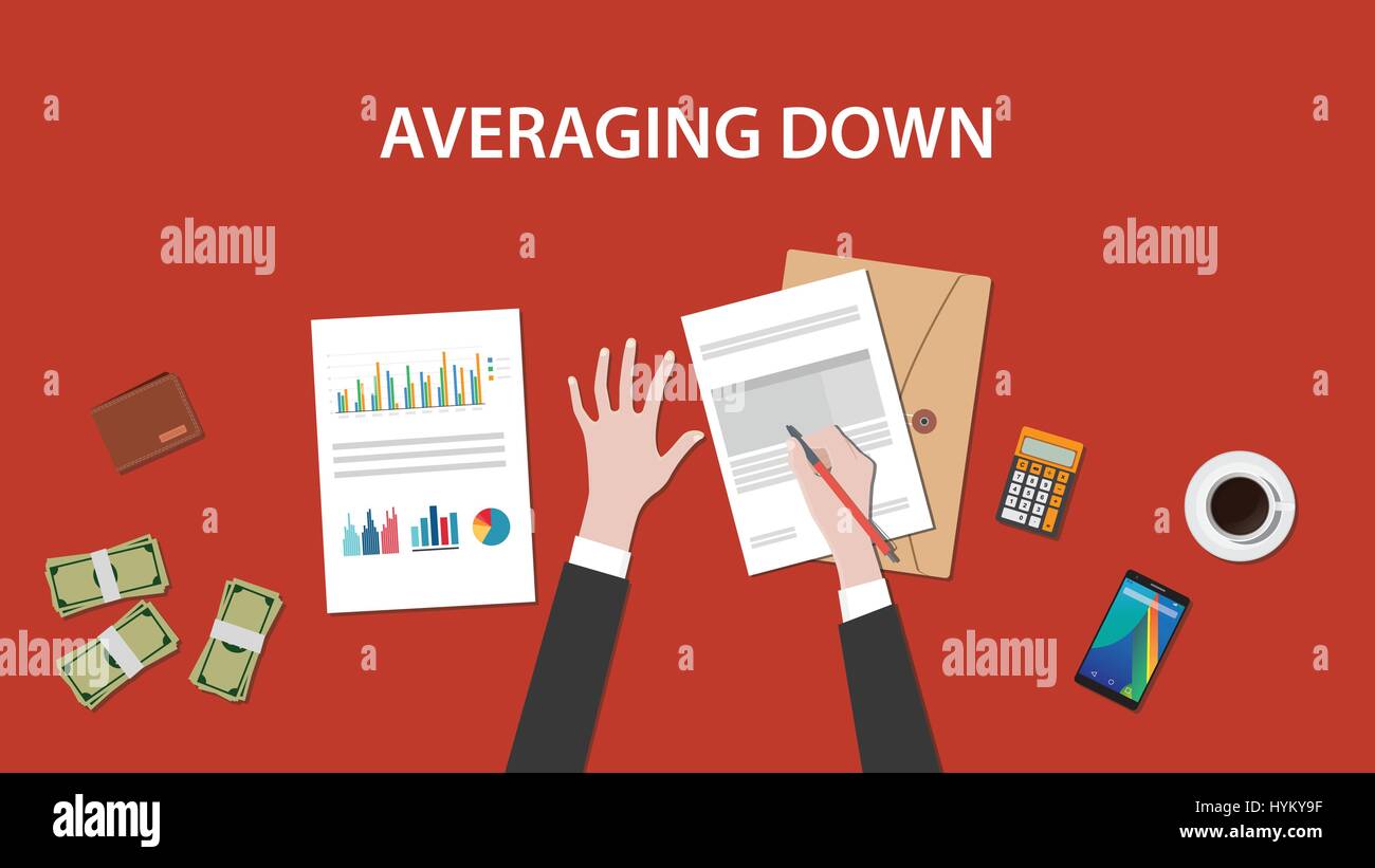 Averaging down Stock Vector Images Alamy