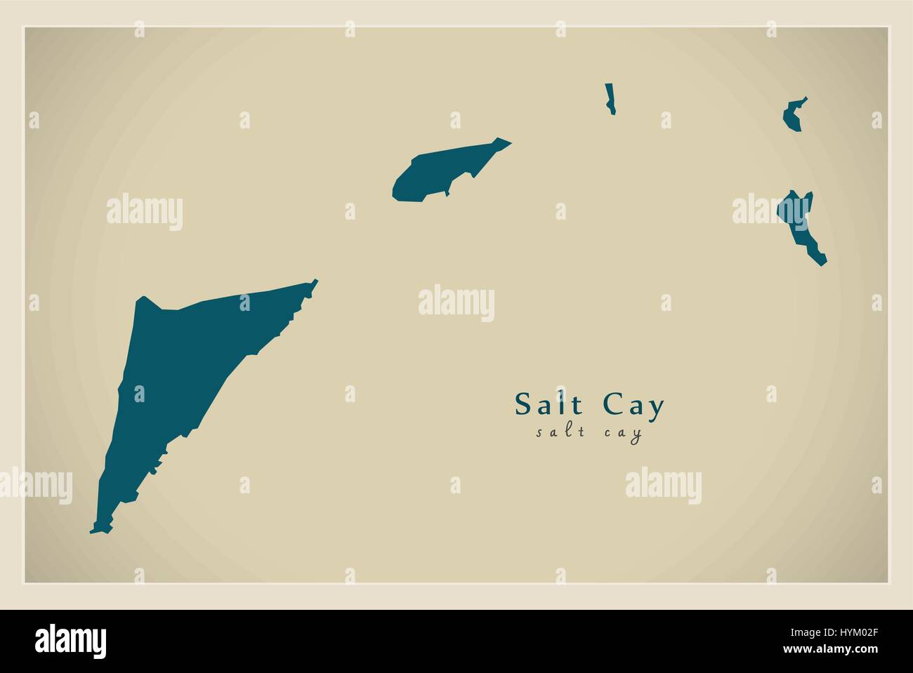 Modern Map Salt Cay TC Stock Vector Image & Art Alamy