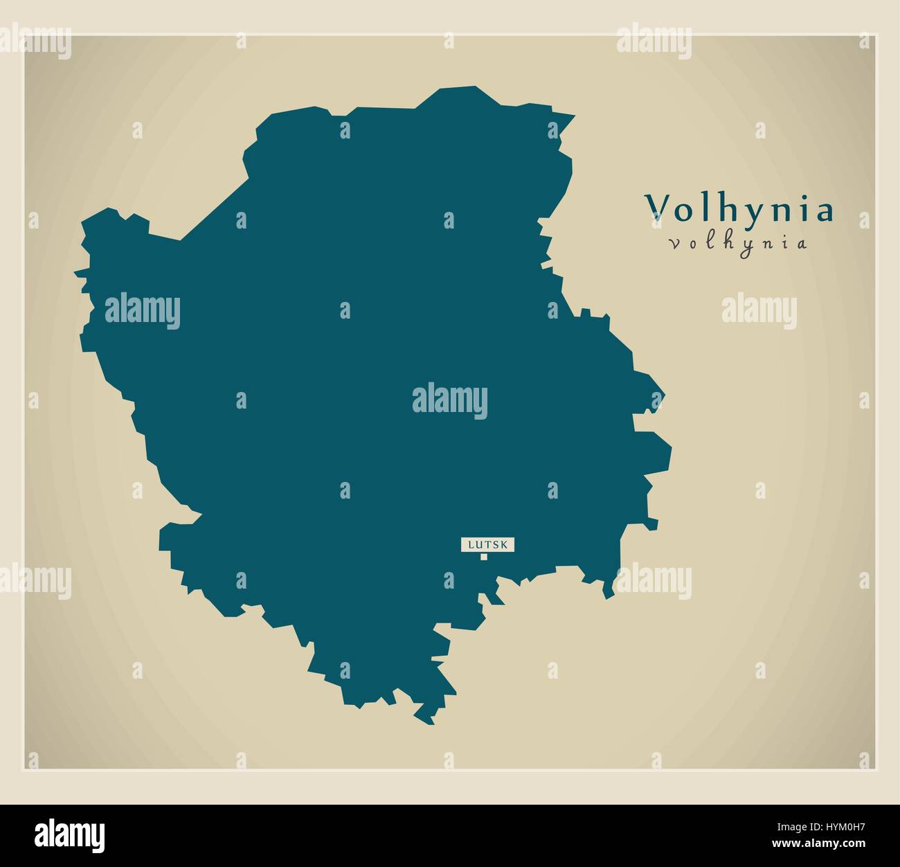 Modern Map - Volhynia UA Stock Vector Image & Art - Alamy