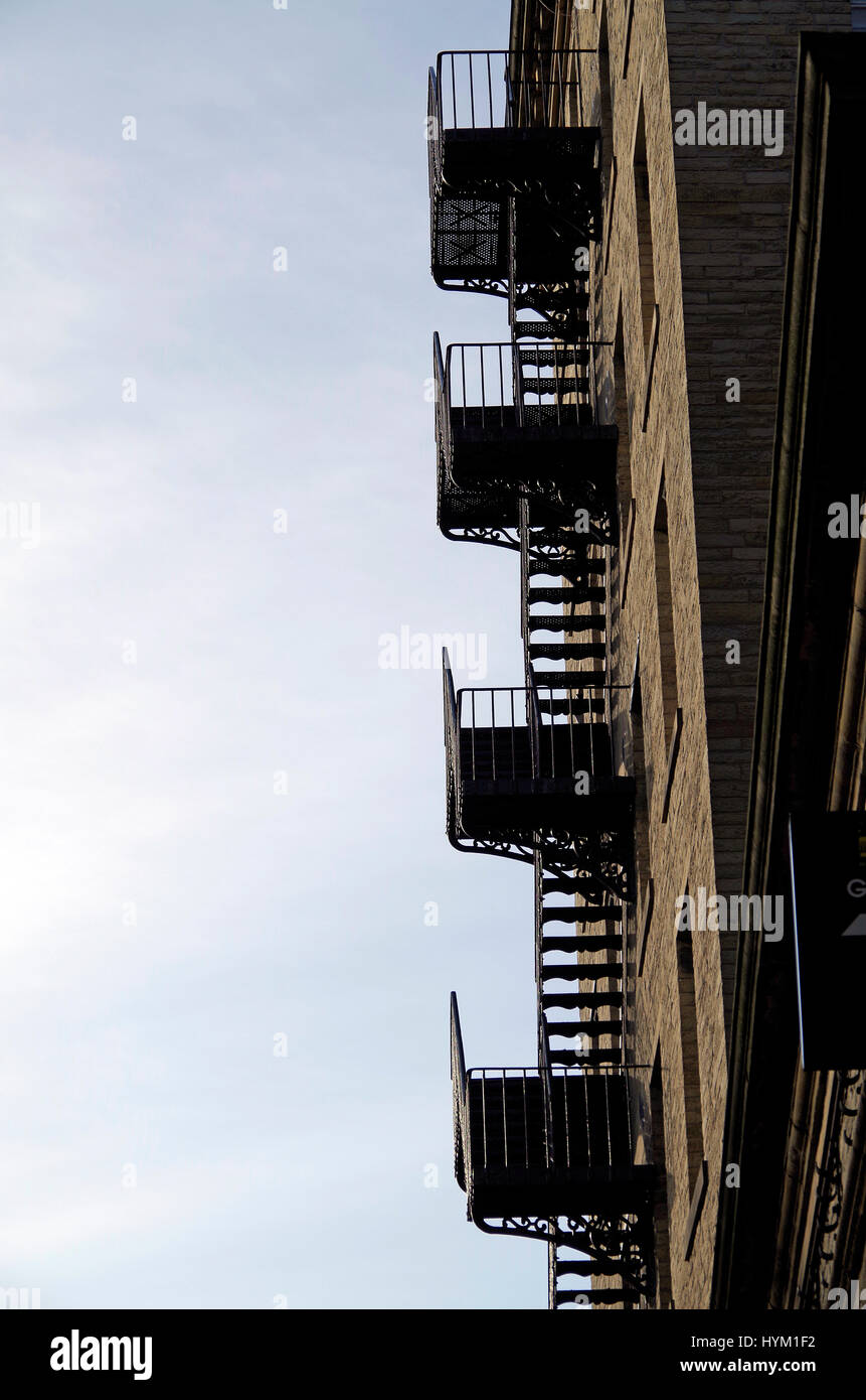 Wrought iron fire escape hires stock photography and images Alamy