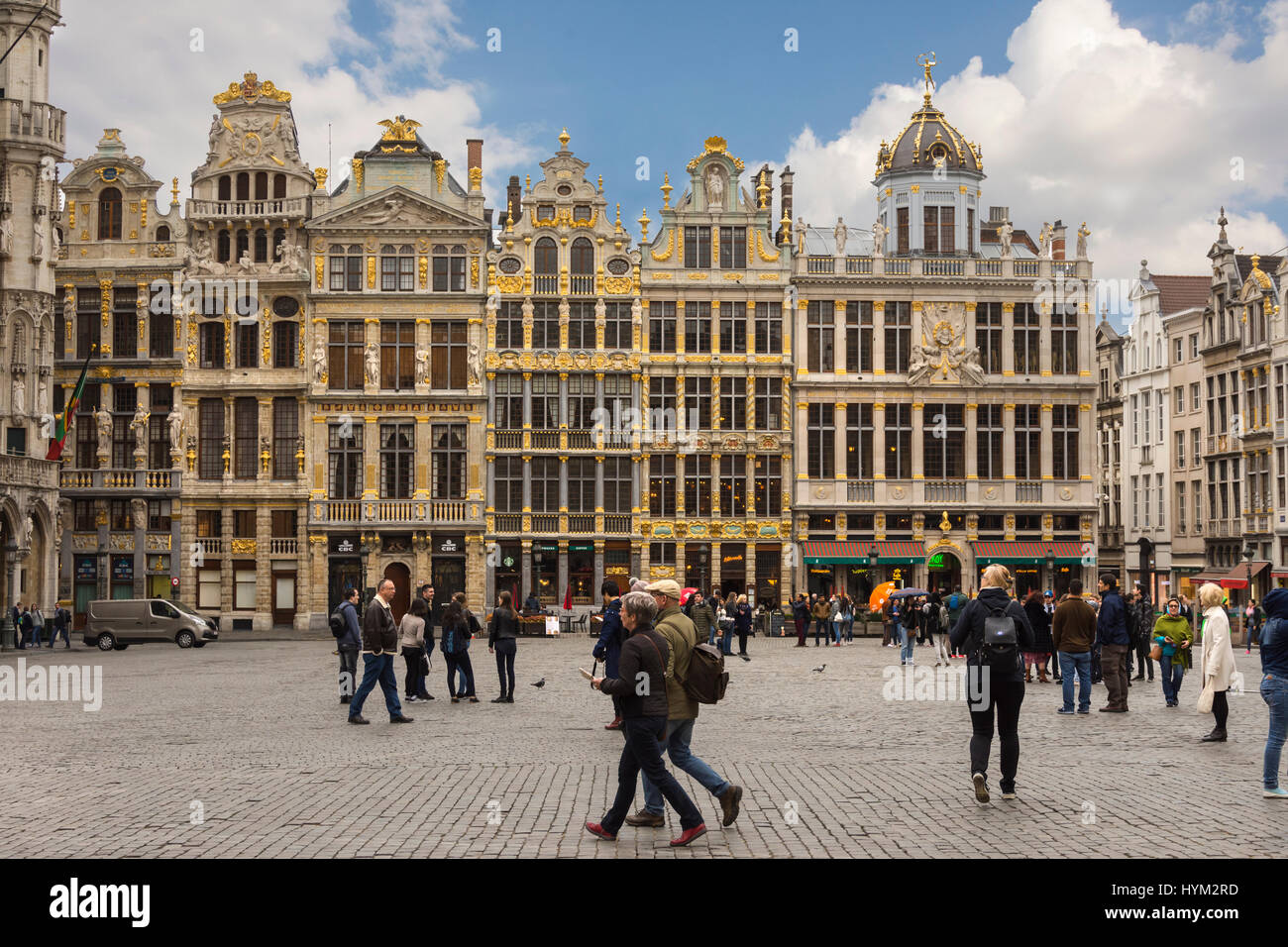 A view of Grand Place in Brussels Stock Photo