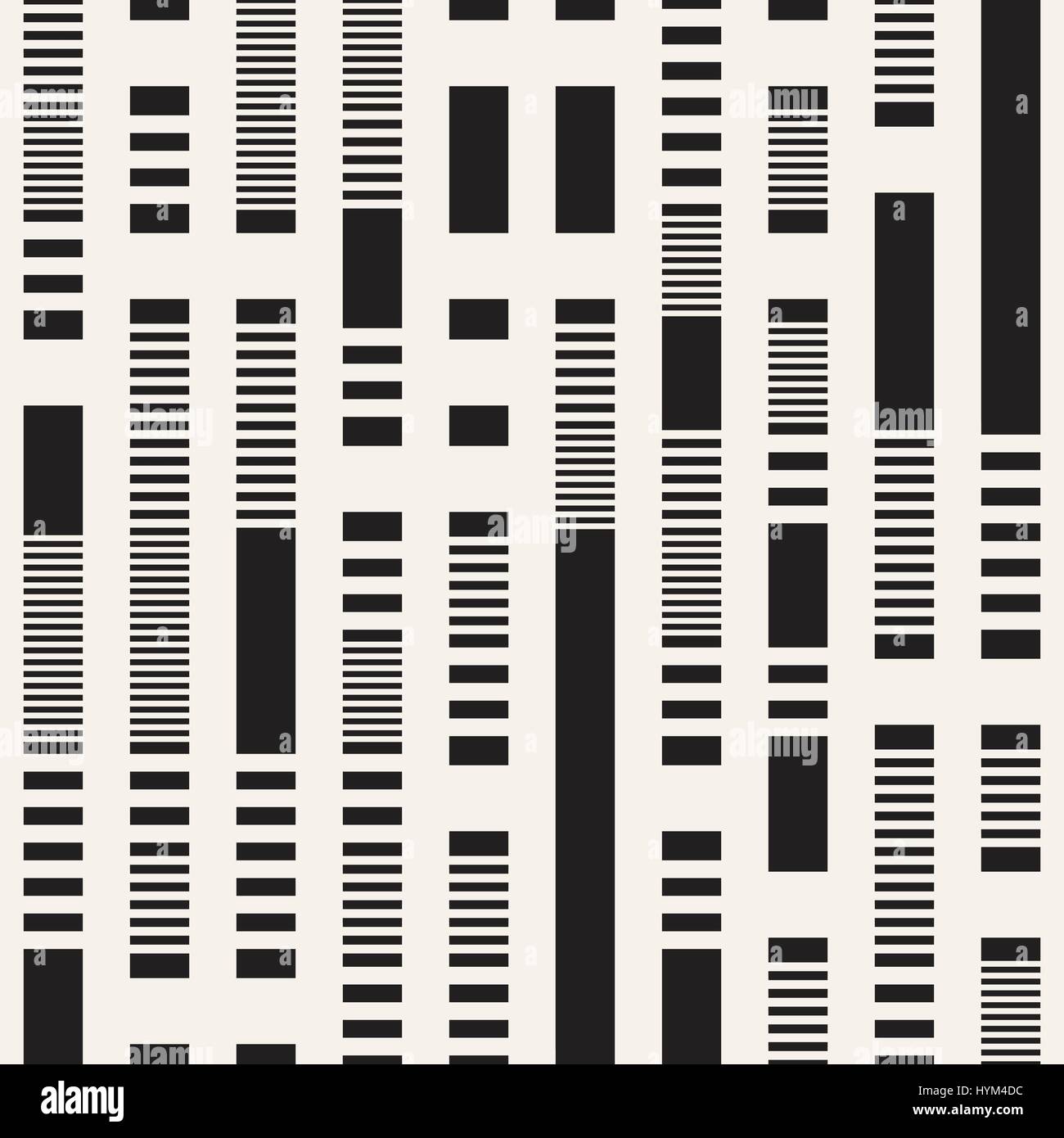 Black and White Irregular Dashed Lines Pattern. Abstract Vector ...