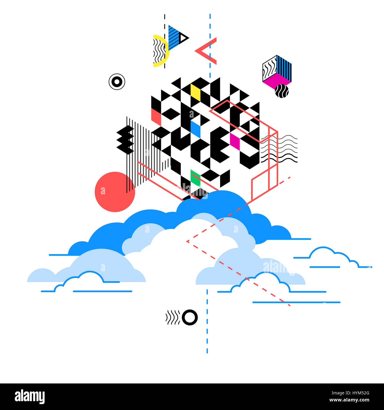 Cloud computing concept design hi-res stock photography and images - Alamy