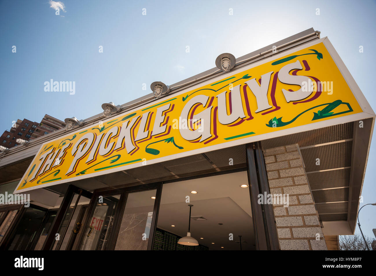 The Pickle Guys store in the Lower East Side of New York on Sunday, April  2, 2017. Everyone from millennials to former Lower East Sider's descend on  the store to buy the