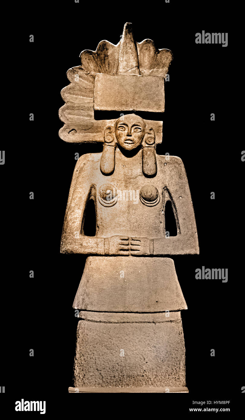 Female Figure Made Of Sandstone Depicting Tlazolteotl Huaxtec 900 1450 Mexico The Mayans Maya Civilization Was