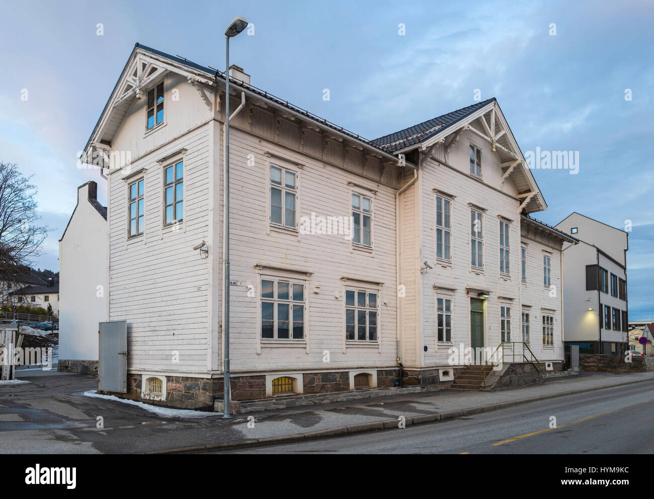 Large wooden building in Molde, Norway Stock Photo Alamy