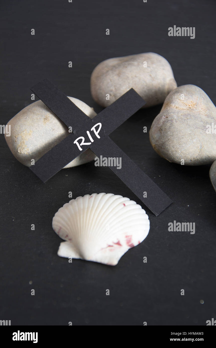 a funeral card Stock Photo - Alamy
