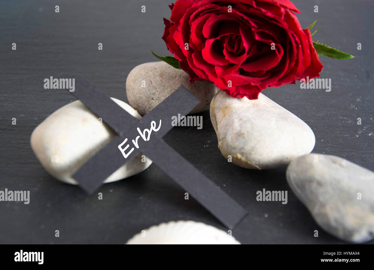 a funeral card Stock Photo - Alamy
