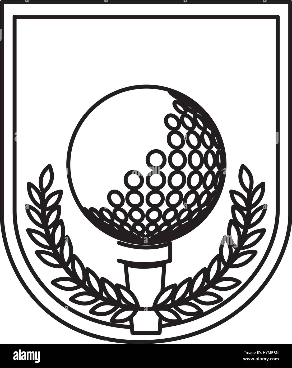 golf sport ball isolated icon vector illustration design Stock Vector ...