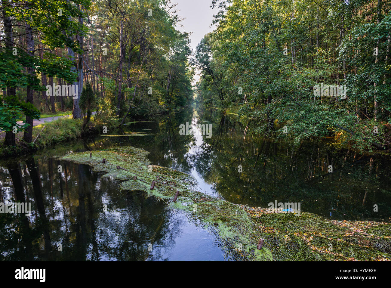 Great Canal of Brda River near Rytel village in Pomeranian Voivodeship in Poland Stock Photo