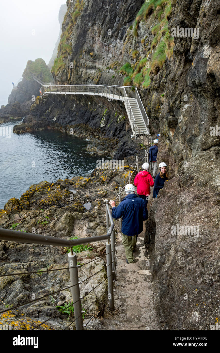 The Gobbins Cliff Path, near Islandmagee, County Antrim, Northern Ireland, UK Stock Photo Alamy