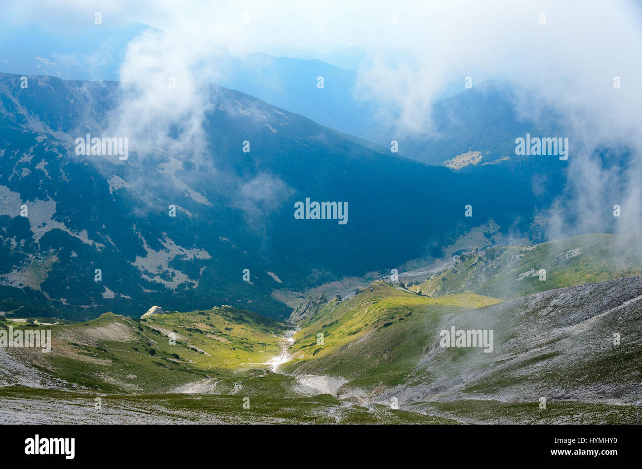 Moody mountain scene hi-res stock photography and images - Alamy