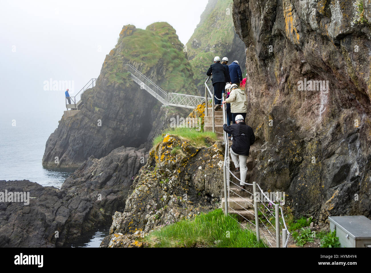 The Gobbins Cliff Path, near Islandmagee, County Antrim, Northern Ireland, UK Stock Photo Alamy