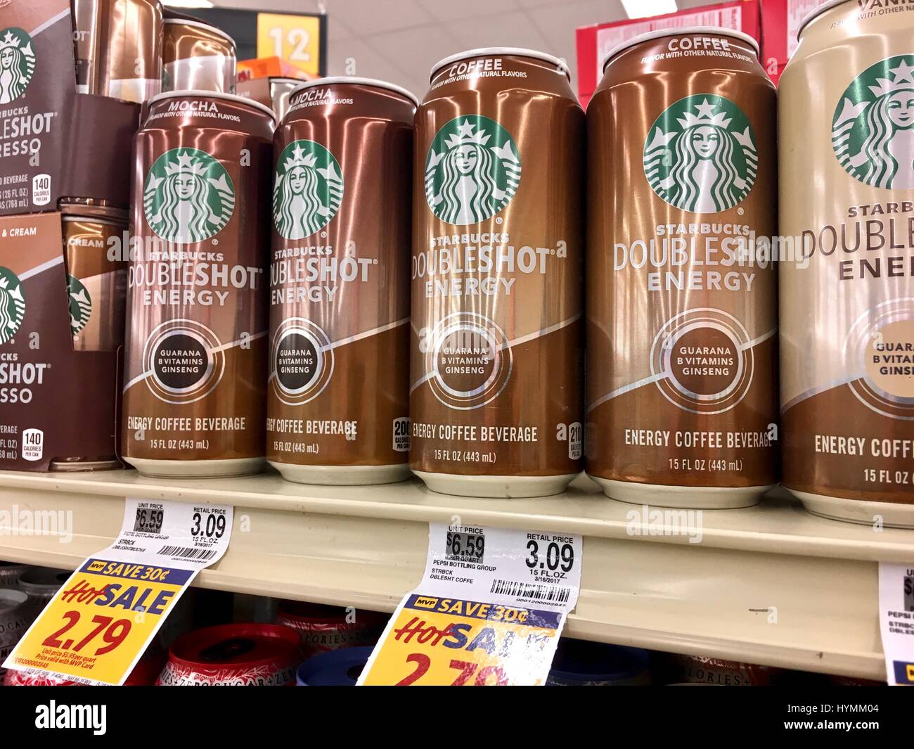 Starbucks Doubleshot Energy drinks Stock Photo Alamy