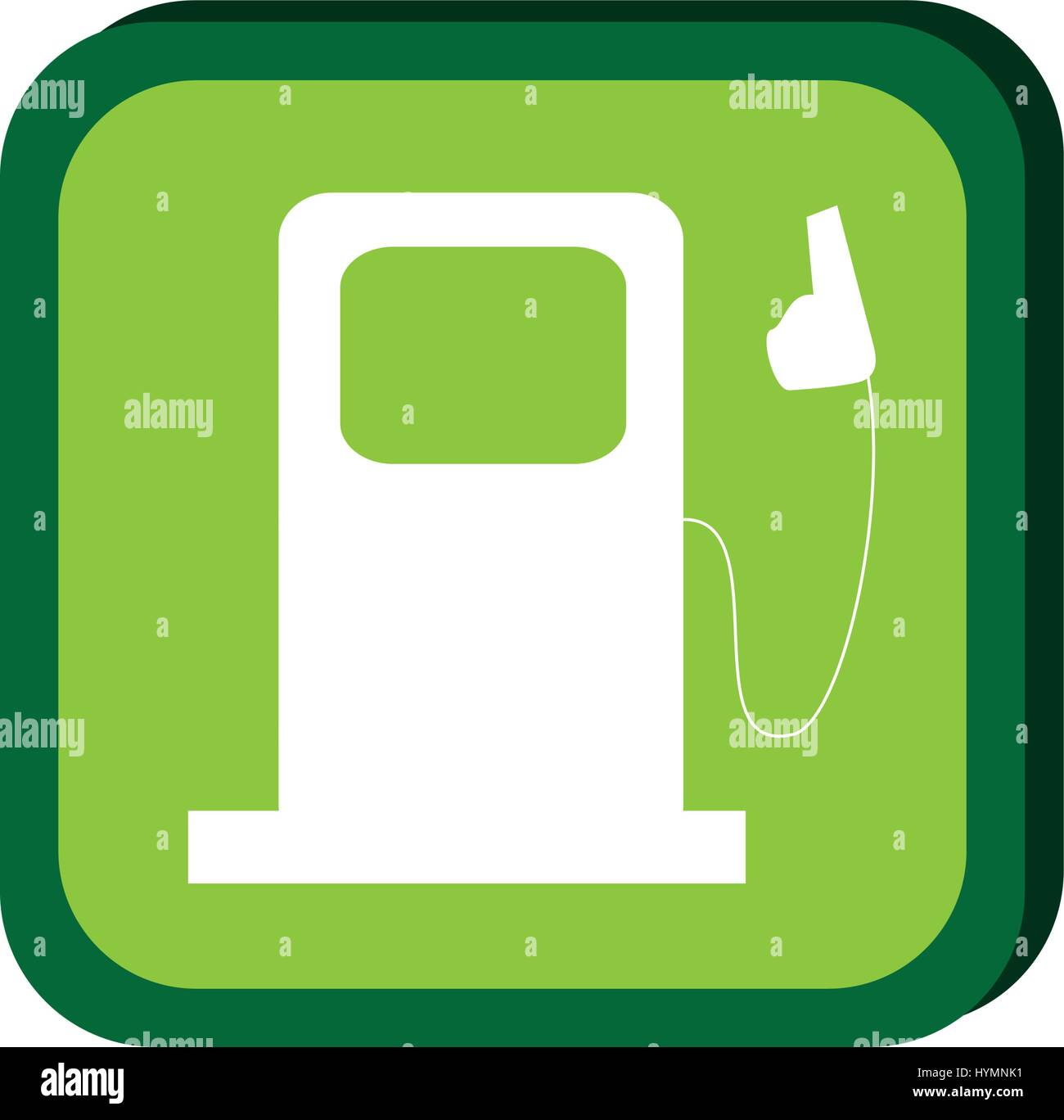 green frame with bio fuel station vector illustration Stock Vector ...