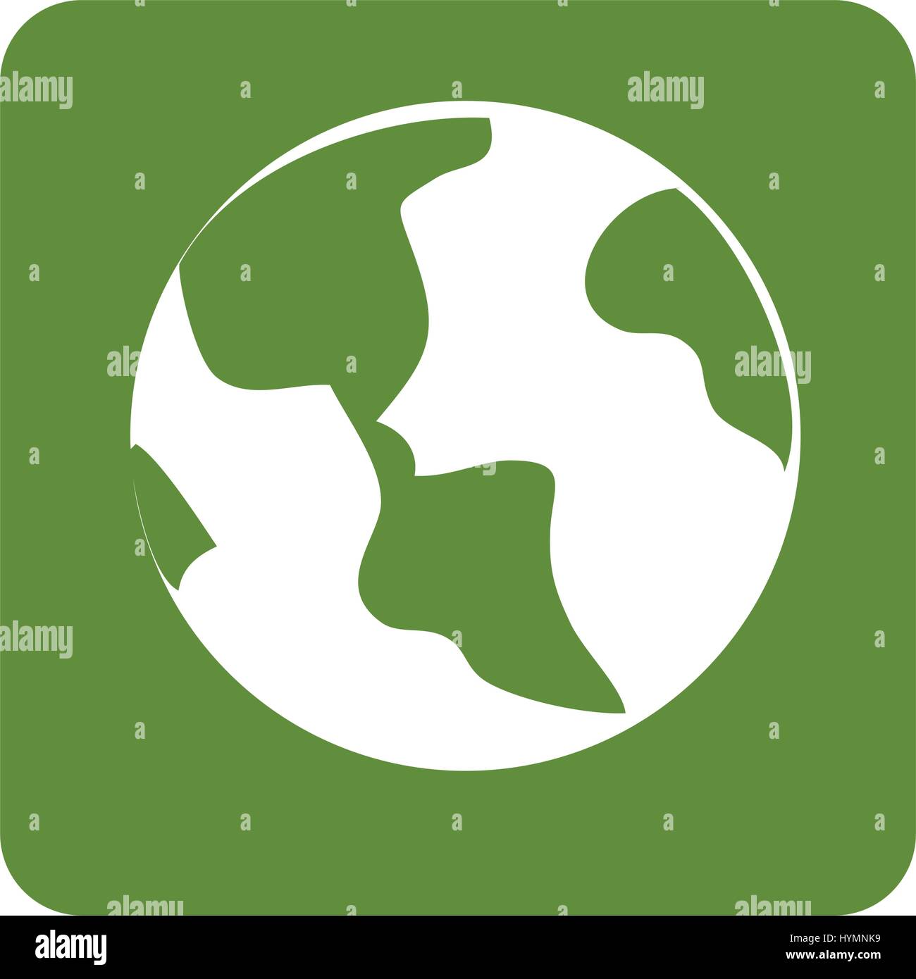 green background with planet earth vector illustration Stock Vector ...
