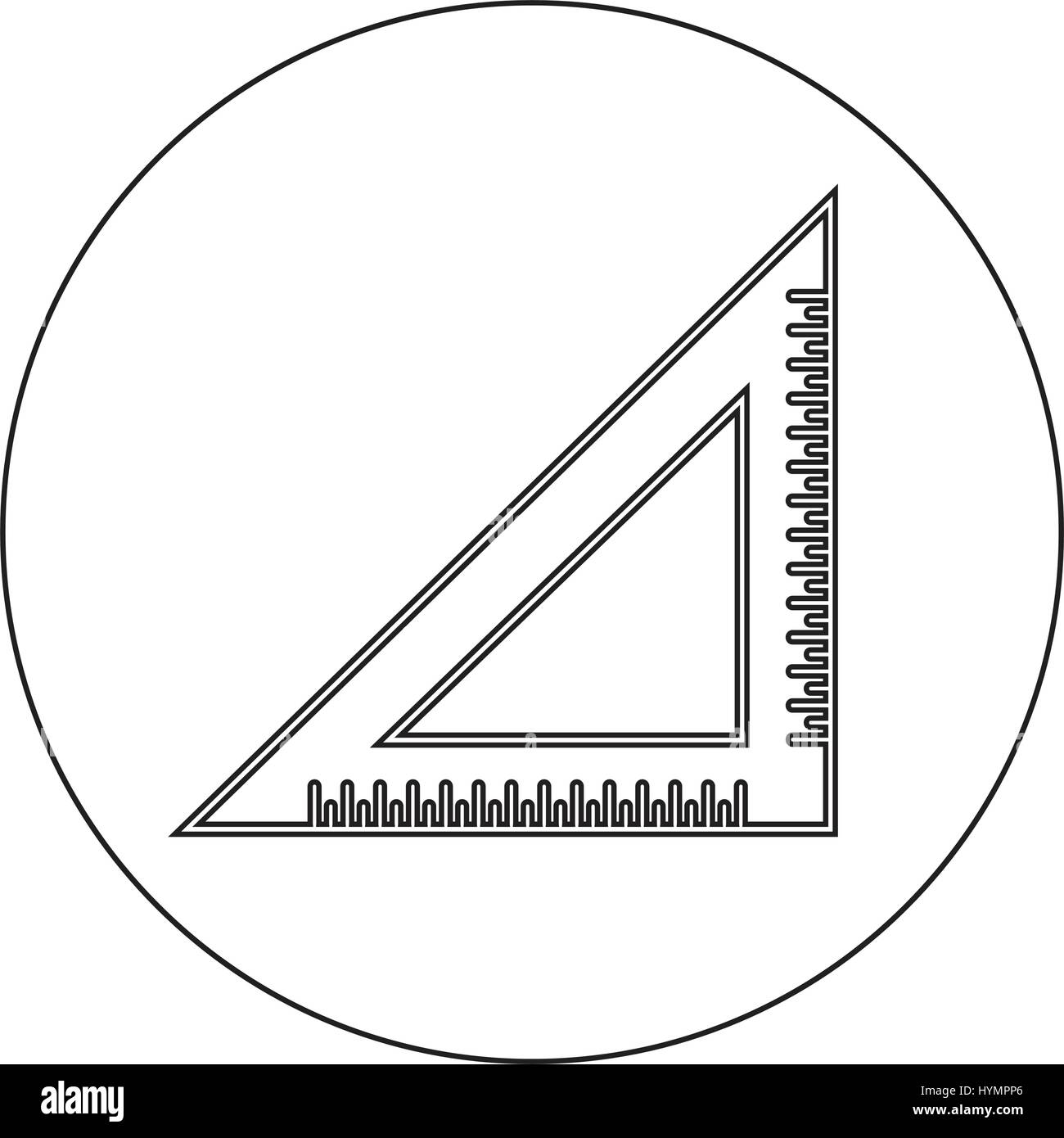 triangle ruler icon Stock Vector Image & Art - Alamy