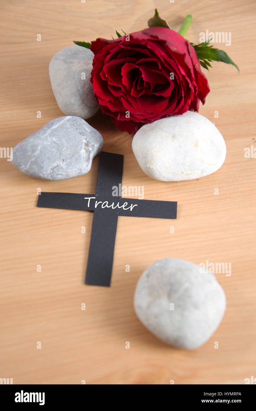 a funeral card Stock Photo - Alamy