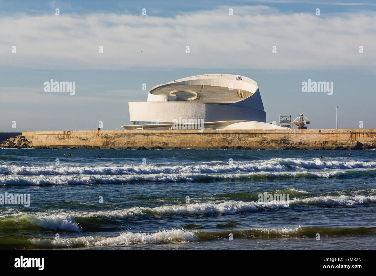 Port of Leixoes new Cruise Terminal building seen from beach in Matosinhos  city, bordered with Porto, part of Grande Porto subregion in Portugal Stock  Photo - Alamy