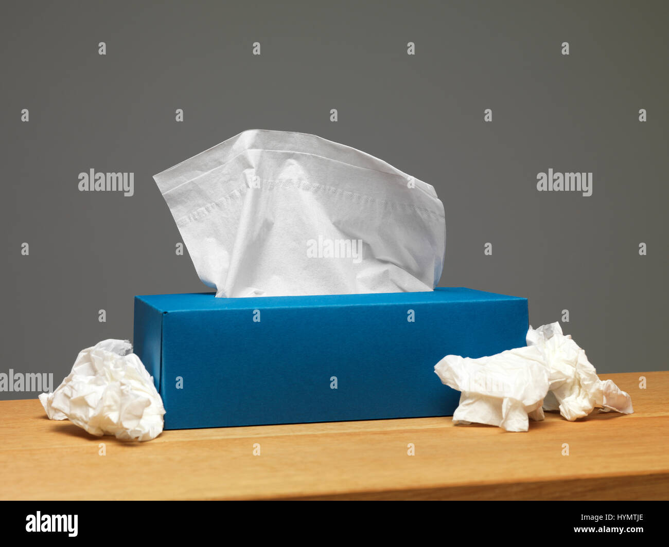 Tissue box on a sideboard Stock Photo