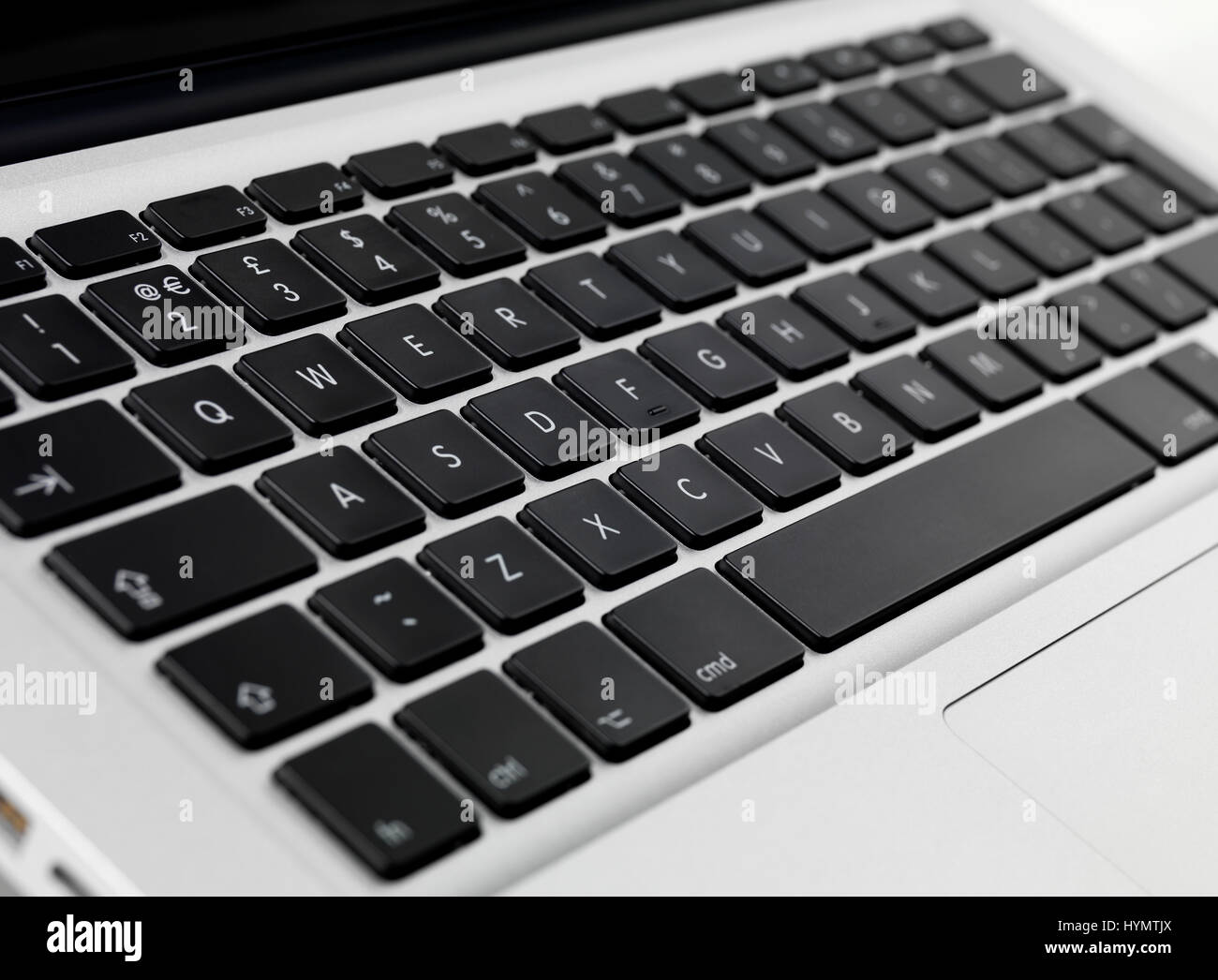 Laptop keyboard full frame Stock Photo