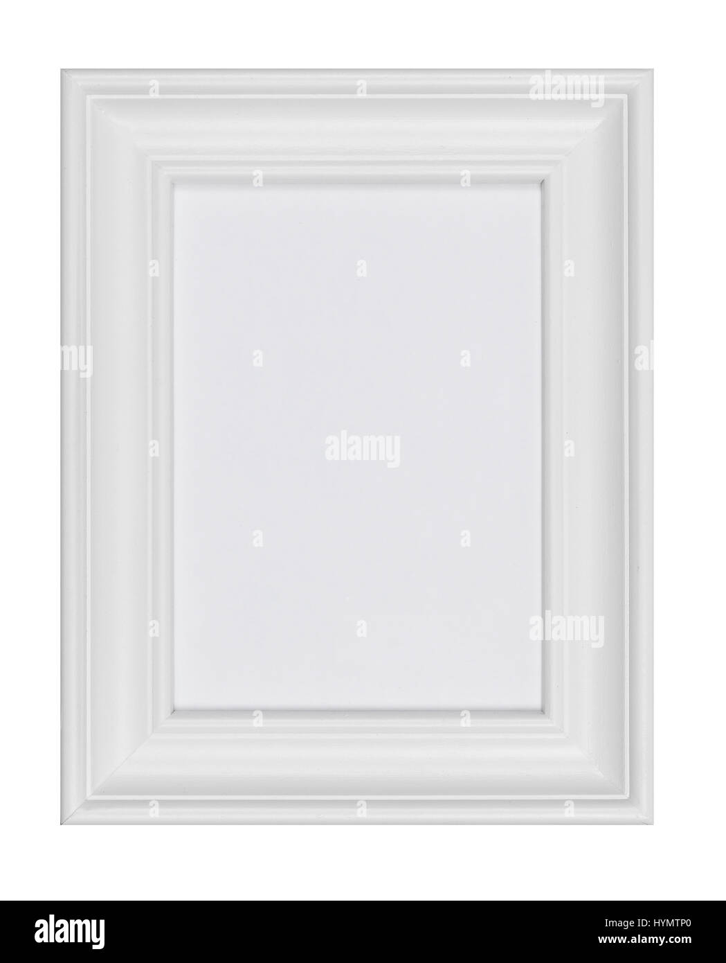 White Picture Frame isolated Stock Photo