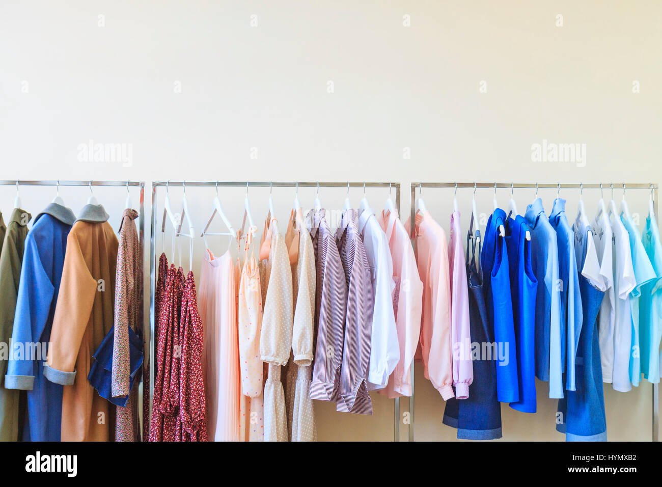 new fashionable clothes collection Stock Photo - Alamy