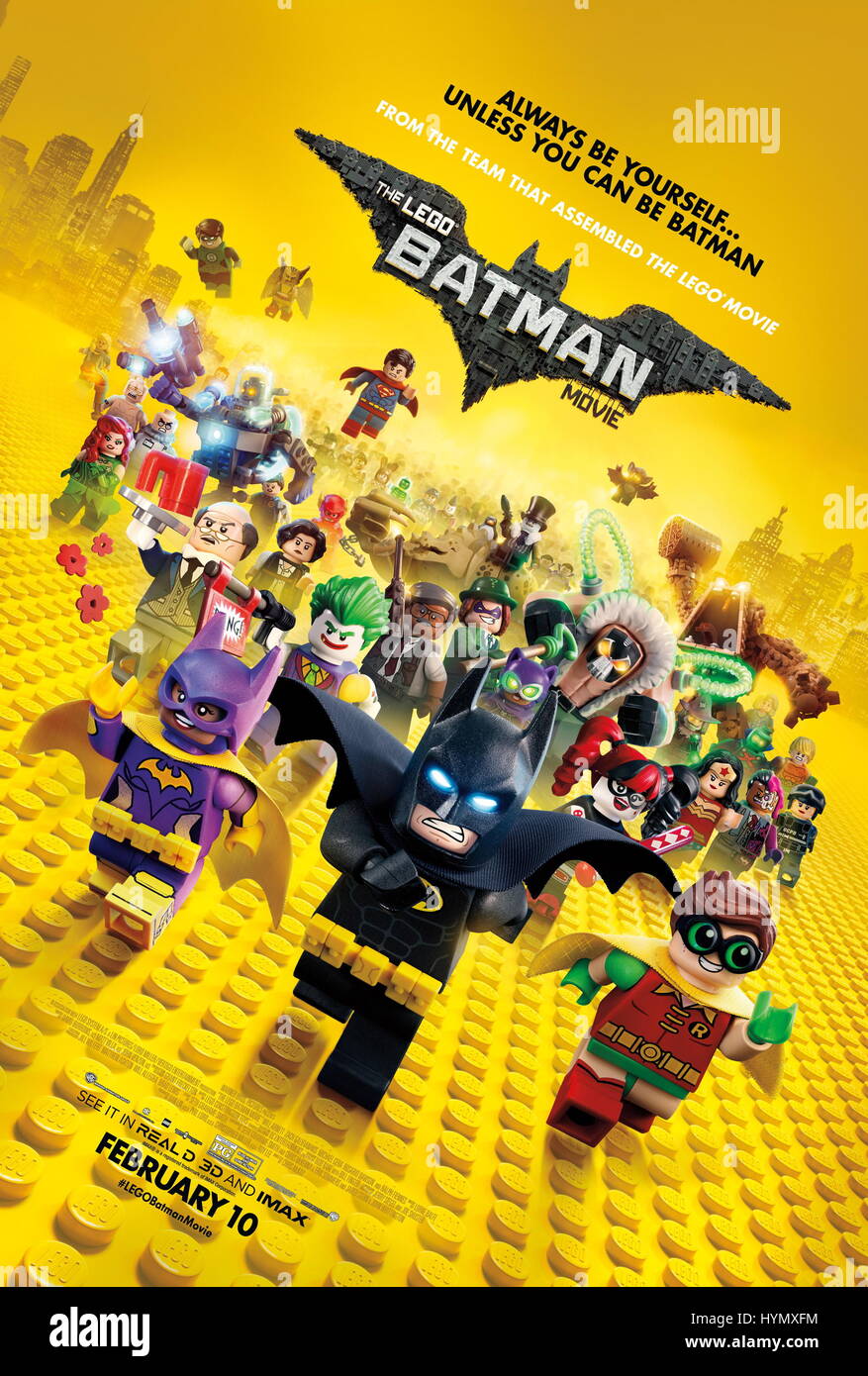 RELEASE DATE: February 10, 2017 TITLE: The LEGO Batman Movie STUDIO: DC Entertainment DIRECTOR: Chris McKay PLOT: A cooler-than-ever Bruce Wayne must deal with the usual suspects as they plan to rule Gotham City, while discovering that he has accidentally adopted a teenage orphan who wishes to become his sidekick STARRING: (Credit: © DC Entertainment/Entertainment Pictures) Stock Photo