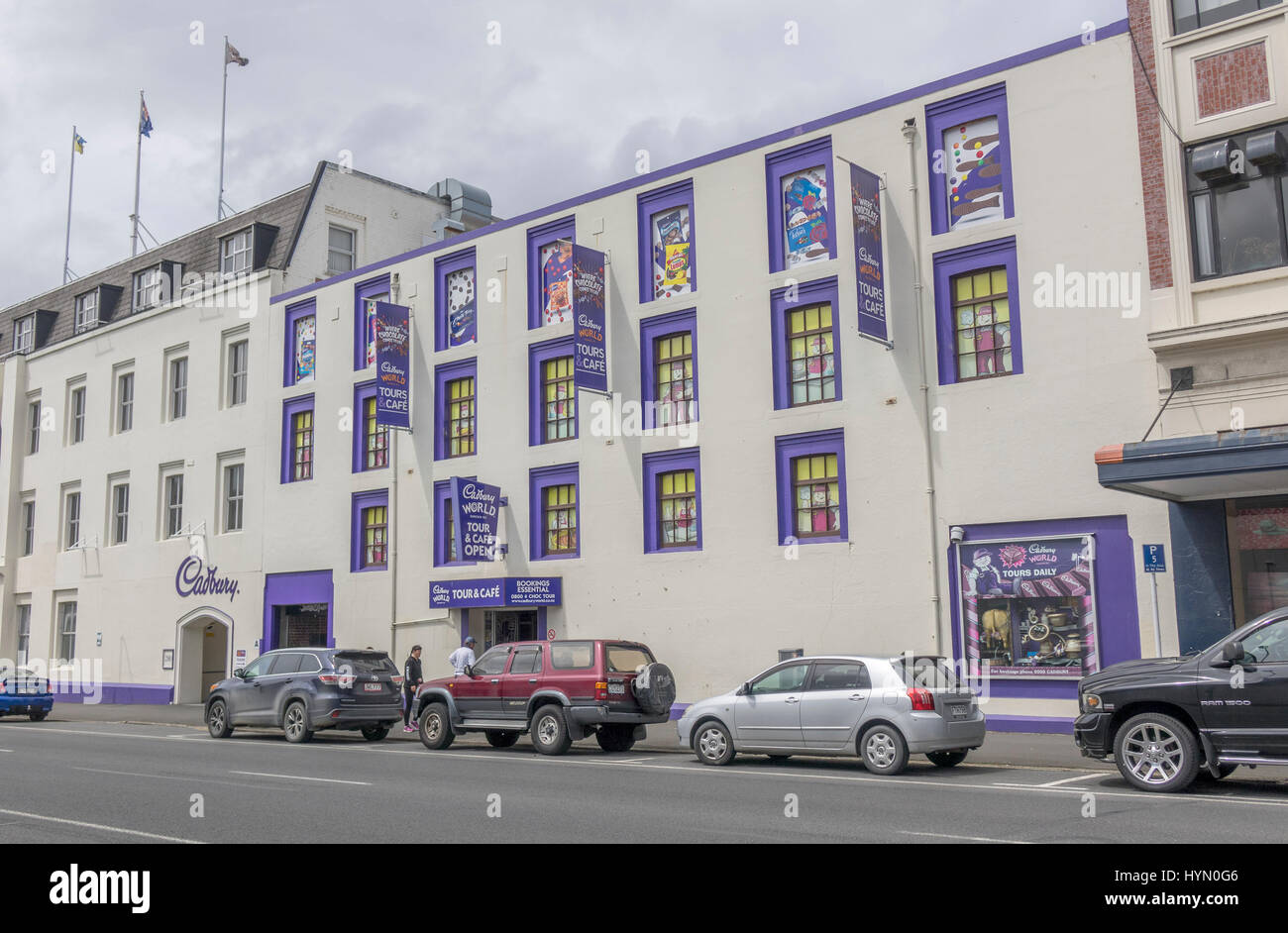 Cadbury Chocolate Factory And Cadbury World Tours And Cafe Building In Dunedin New Zealand, The Factory Is Slated To Close In 2017 Stock Photo