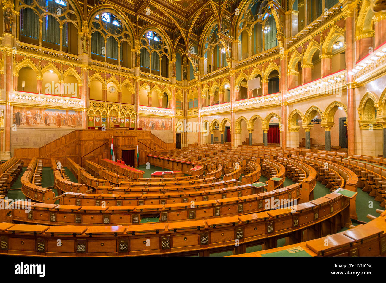 Budapest Parliament interior, Hungary Stock Photo