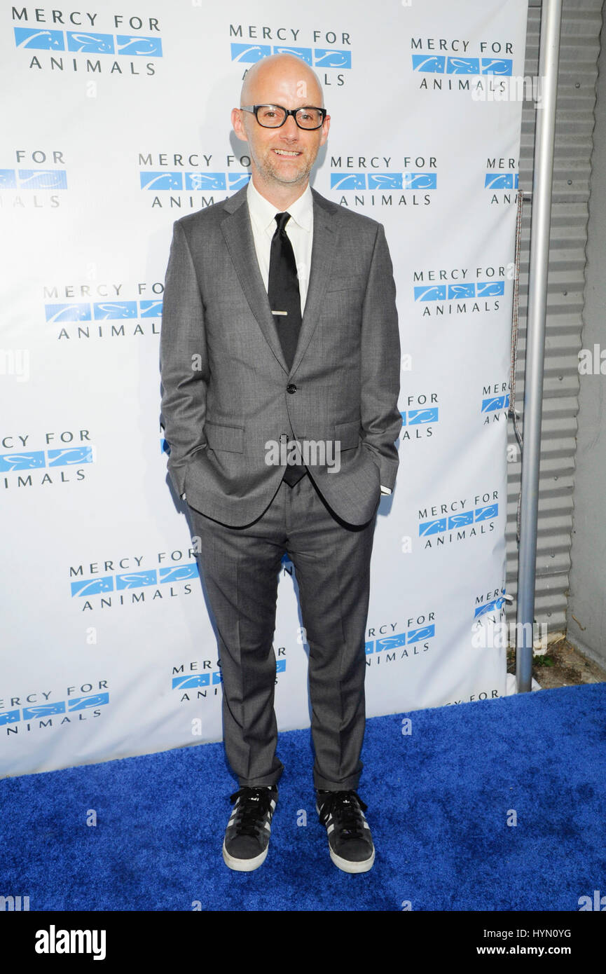 Richard Melville Hall aka Moby attends the Mercy For Animals Hidden Heroes Gala at Unici Casa on August 29th, 2015 in Los Angeles California. Stock Photo