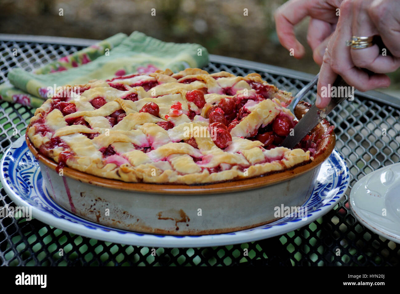 Cherry and Berry Pie Stock Photo Alamy