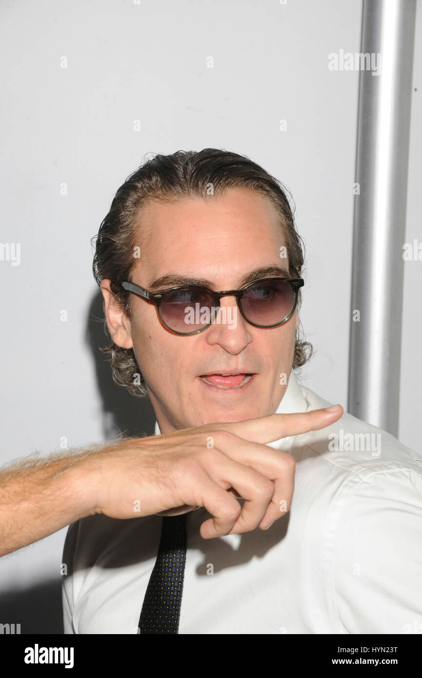 Joaquin Phoenix attends the Mercy For Animals Hidden Heroes Gala at Unici Casa on August 29th, 2015 in Los Angeles California. Stock Photo