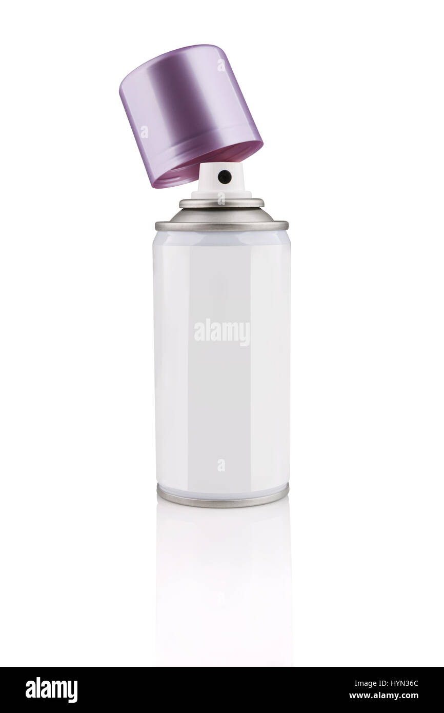 Spray Cosmetic Perfume, Deodorant, Freshener, makeup fixing spray metal bottle Stock Photo
