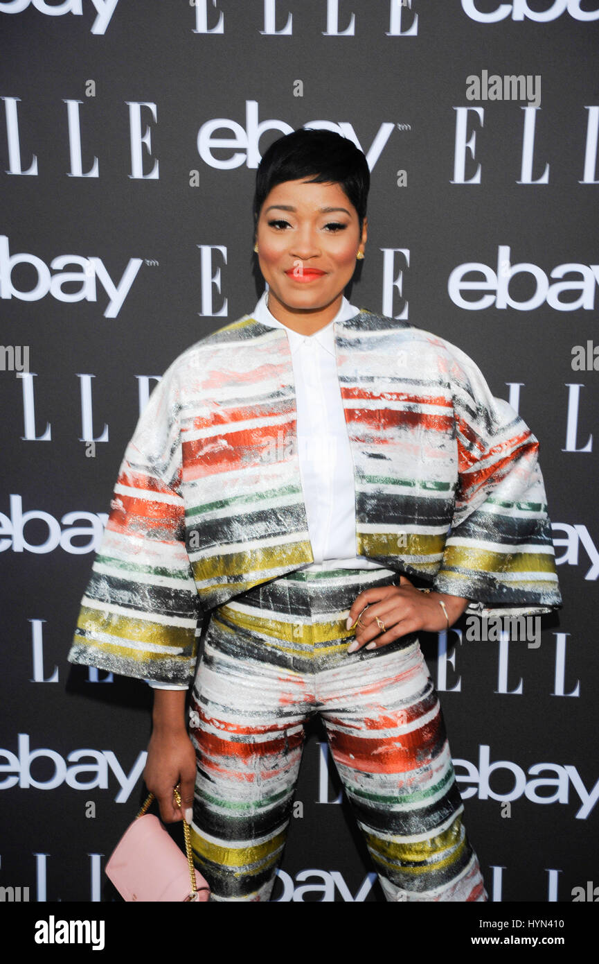 Actress Keke Palmer arrives at the 6th Annual ELLE Women In Music