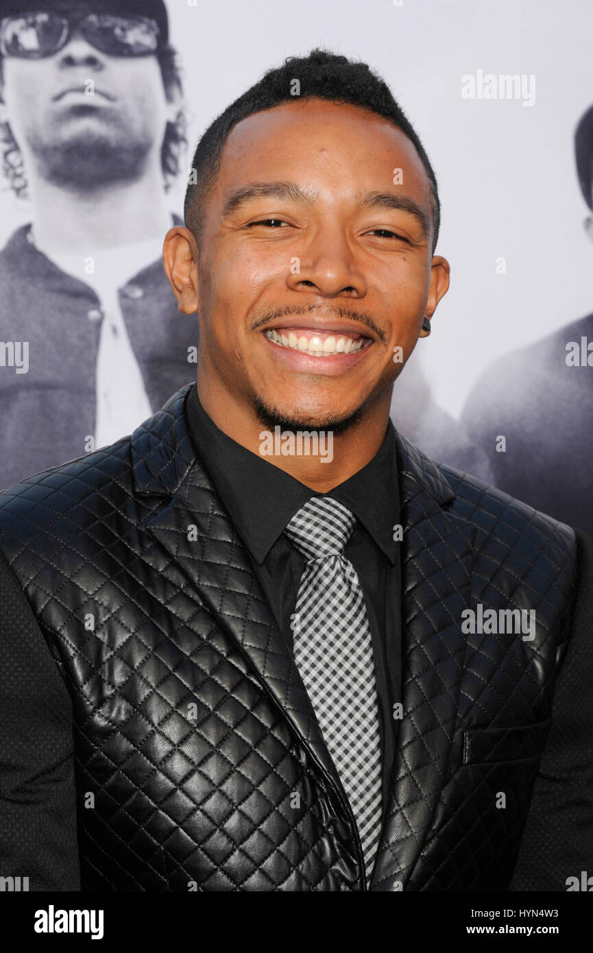 Allen Maldonado attends the Straight Outta Compton world premiere at L