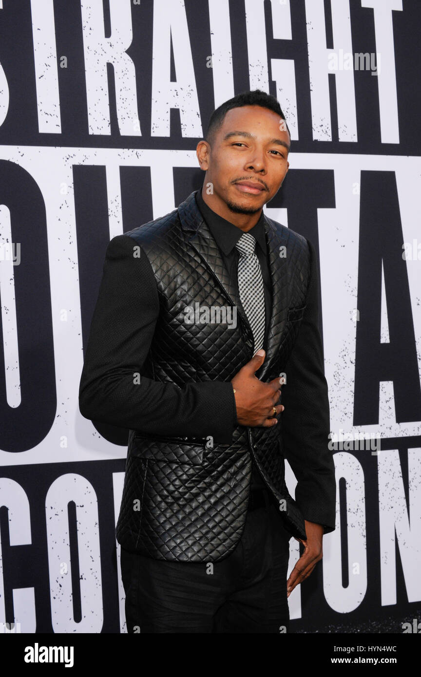 Allen Maldonado attends the Straight Outta Compton world premiere at L