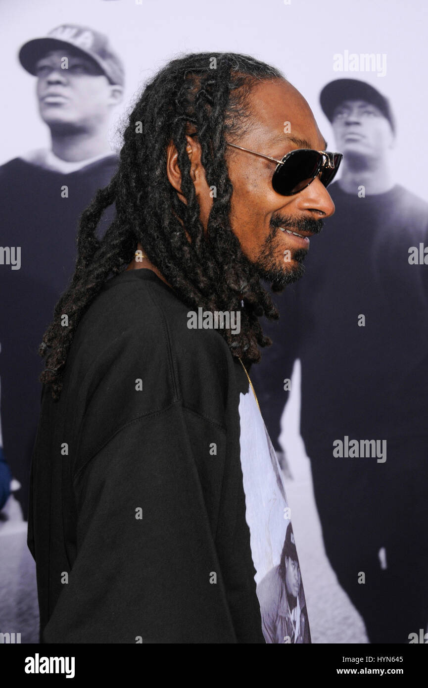 Snoop Dogg Attends The Straight Outta Compton World Premiere At