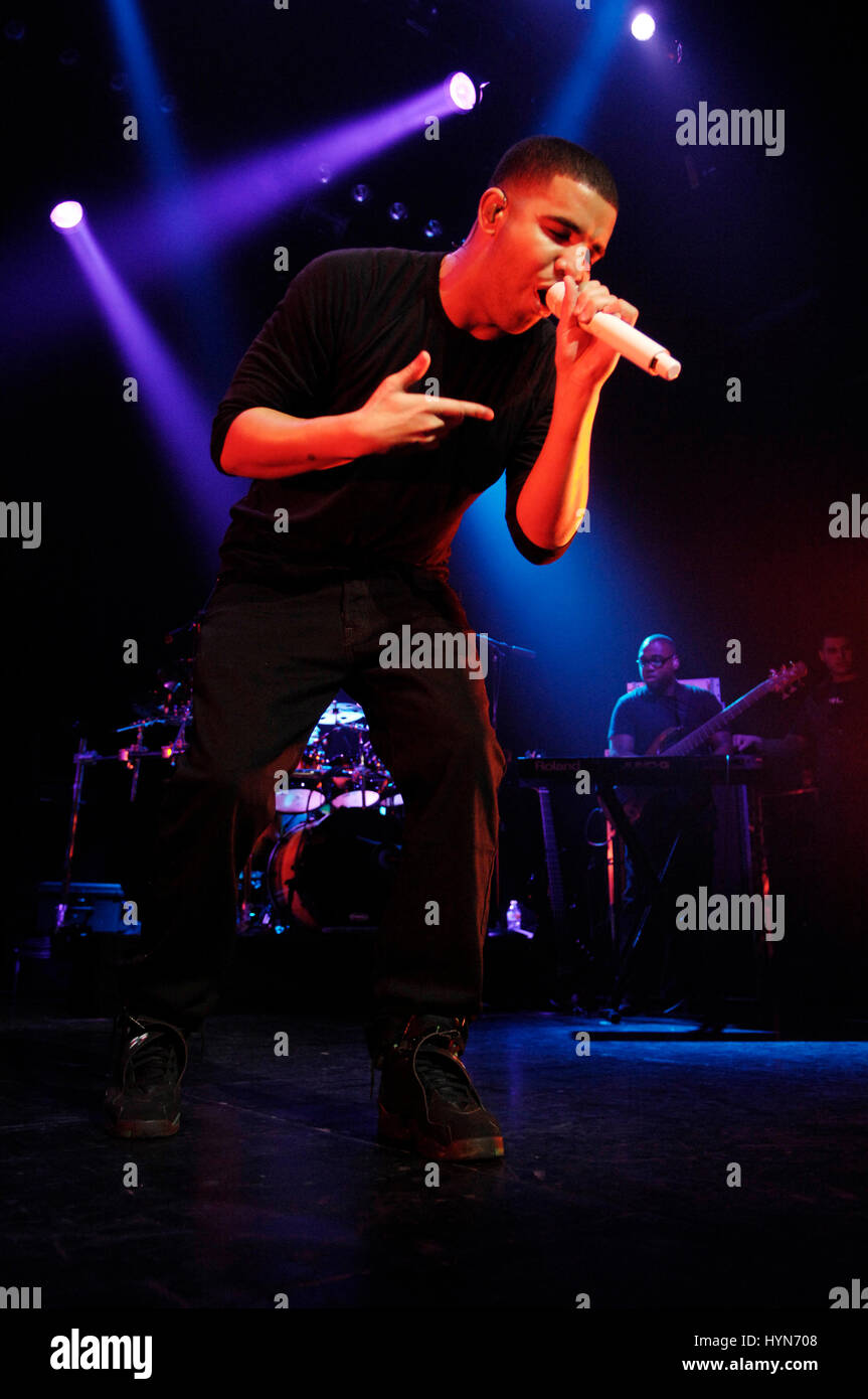Aubrey Drake Graham aka Drake performs in support of his Thank Me Later ...
