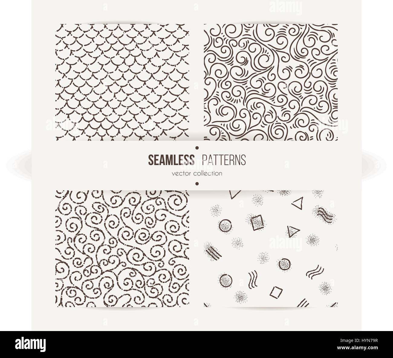 collection-of-abstract-seamless-patterns-stock-vector-image-art-alamy