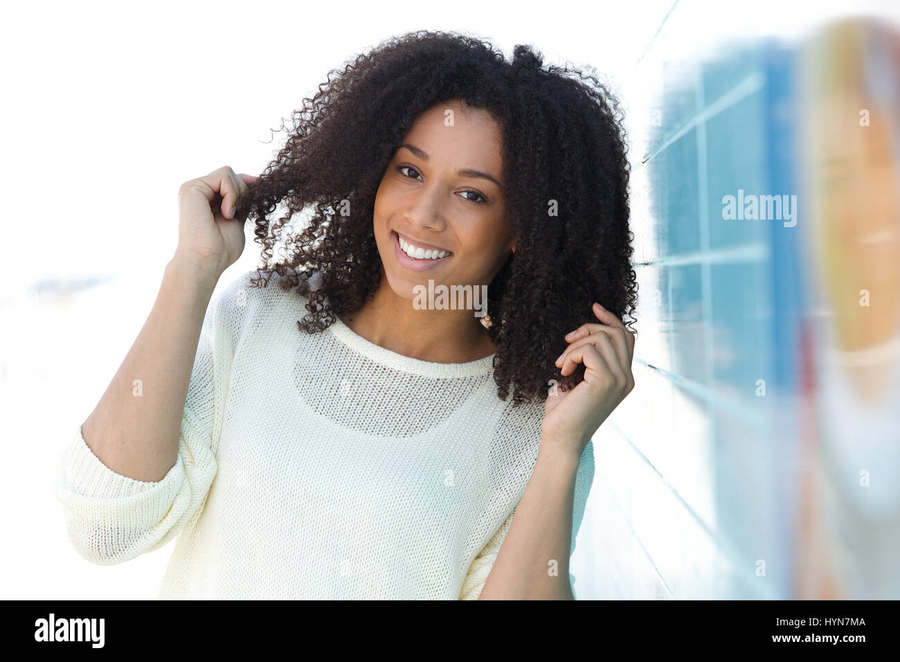 Mixed race woman close up hi-res stock photography and images - Alamy