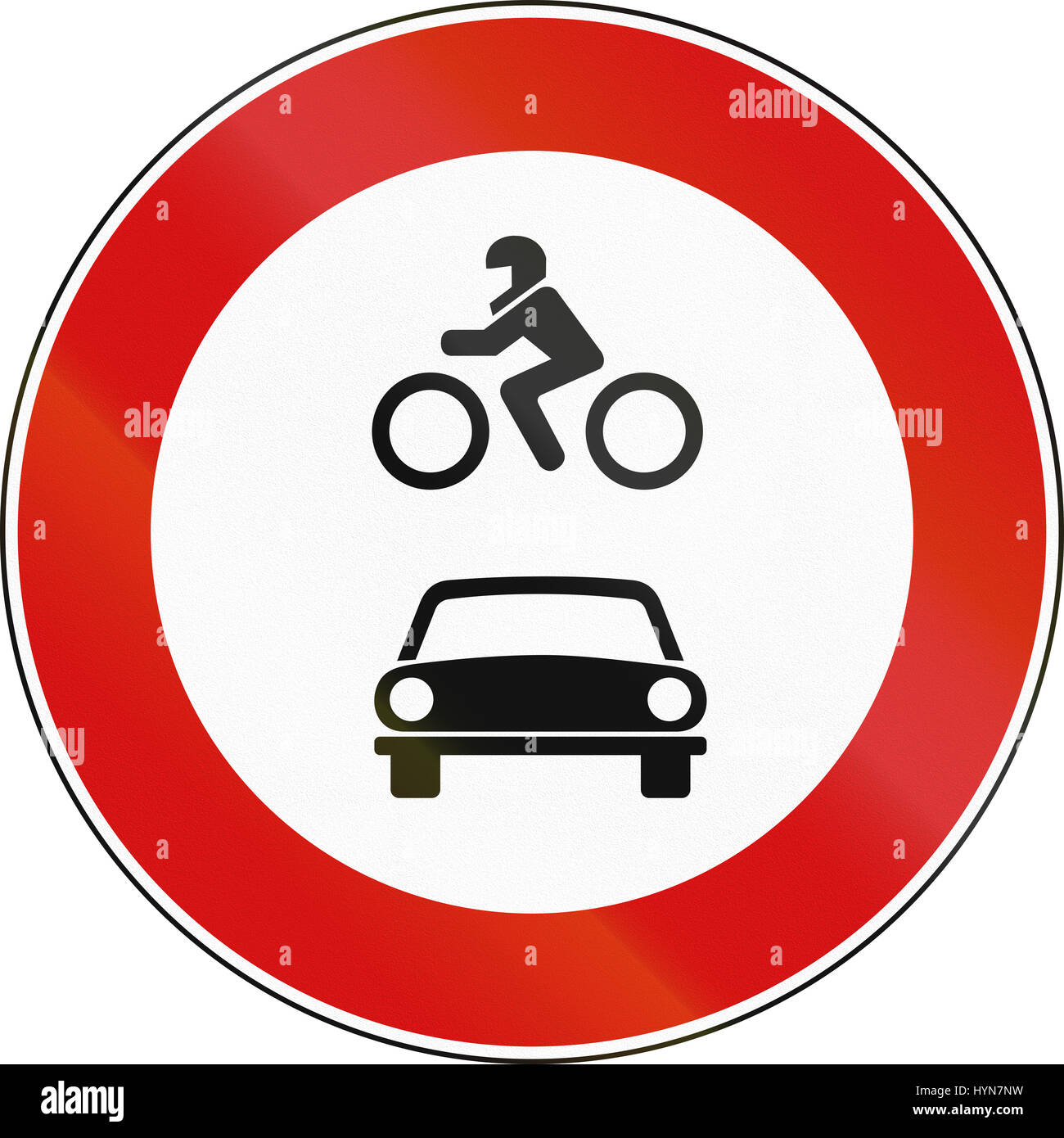 Road sign used in Malta No motor vehicles Stock Photo Alamy